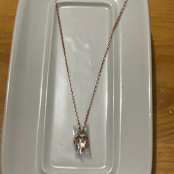 Michael Kors necklace, Rose Gold, heart shaped pendant on 18’ chain - Picture 1 of 8